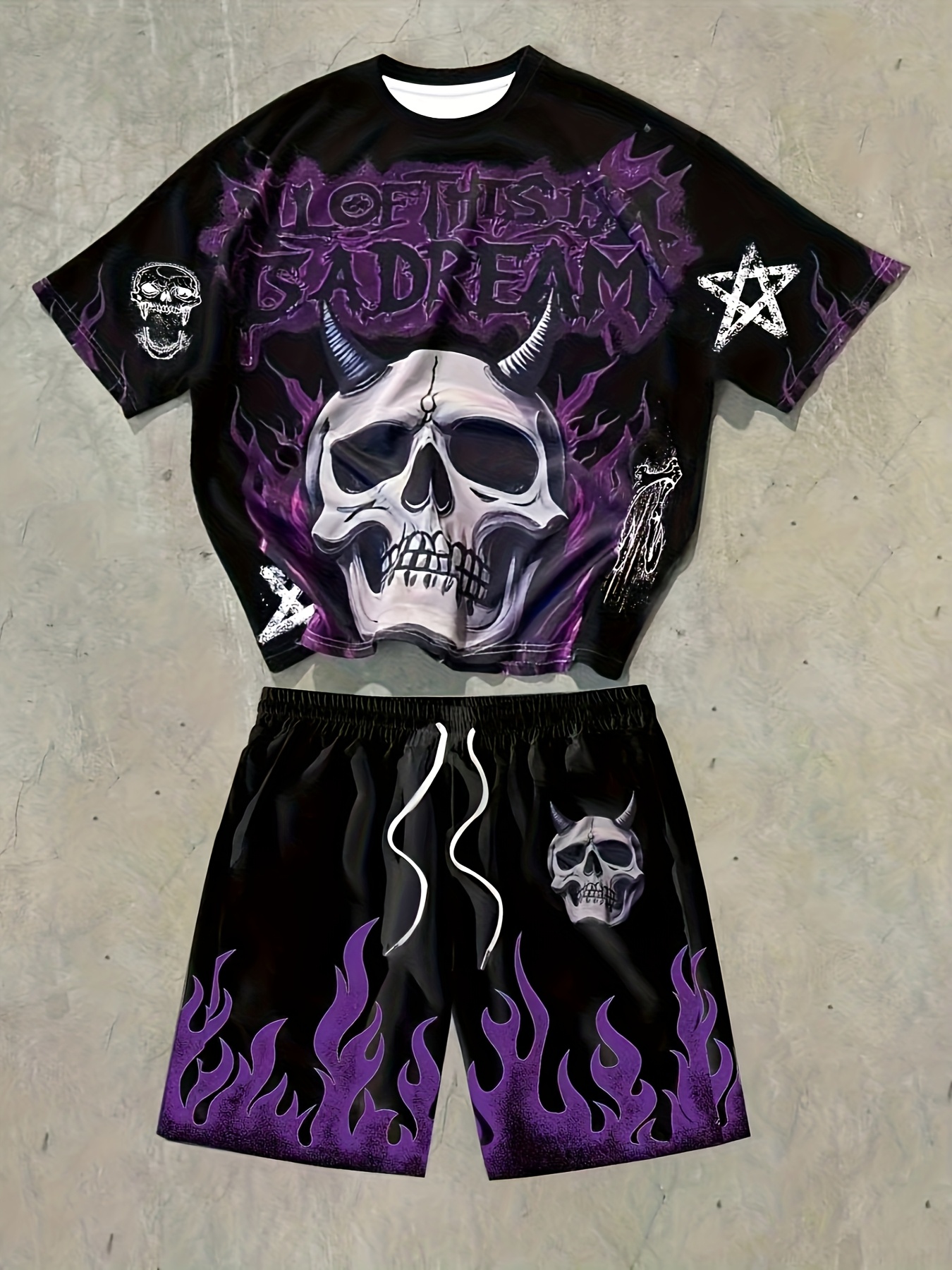 Summer Clothing Men Fashion - Hot Selling men's New Skull Letter