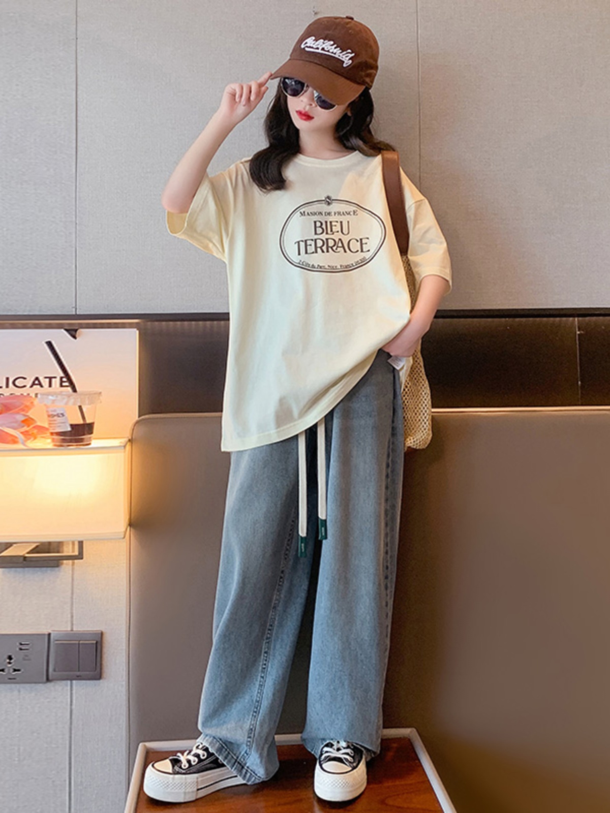 Summer Clothing Juniors - Girls Summer Faion ort Sve T-irt