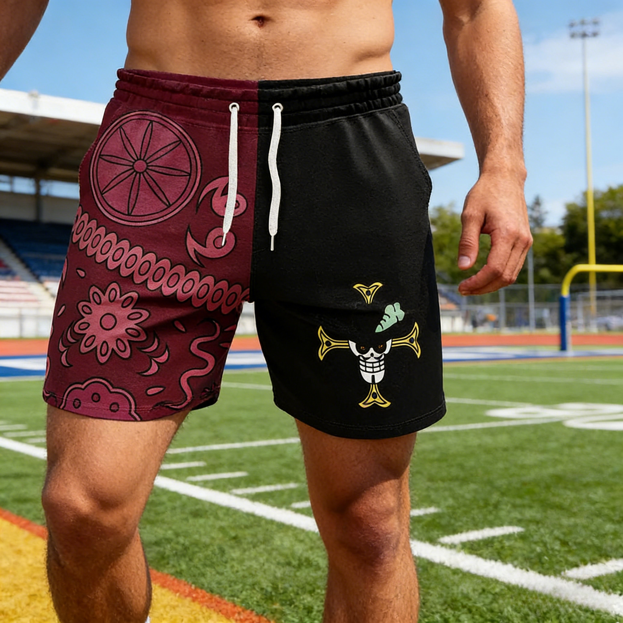 Japanese Summer Clothing Men - 2026 Bandai Dracule Mihawk Shorts Men