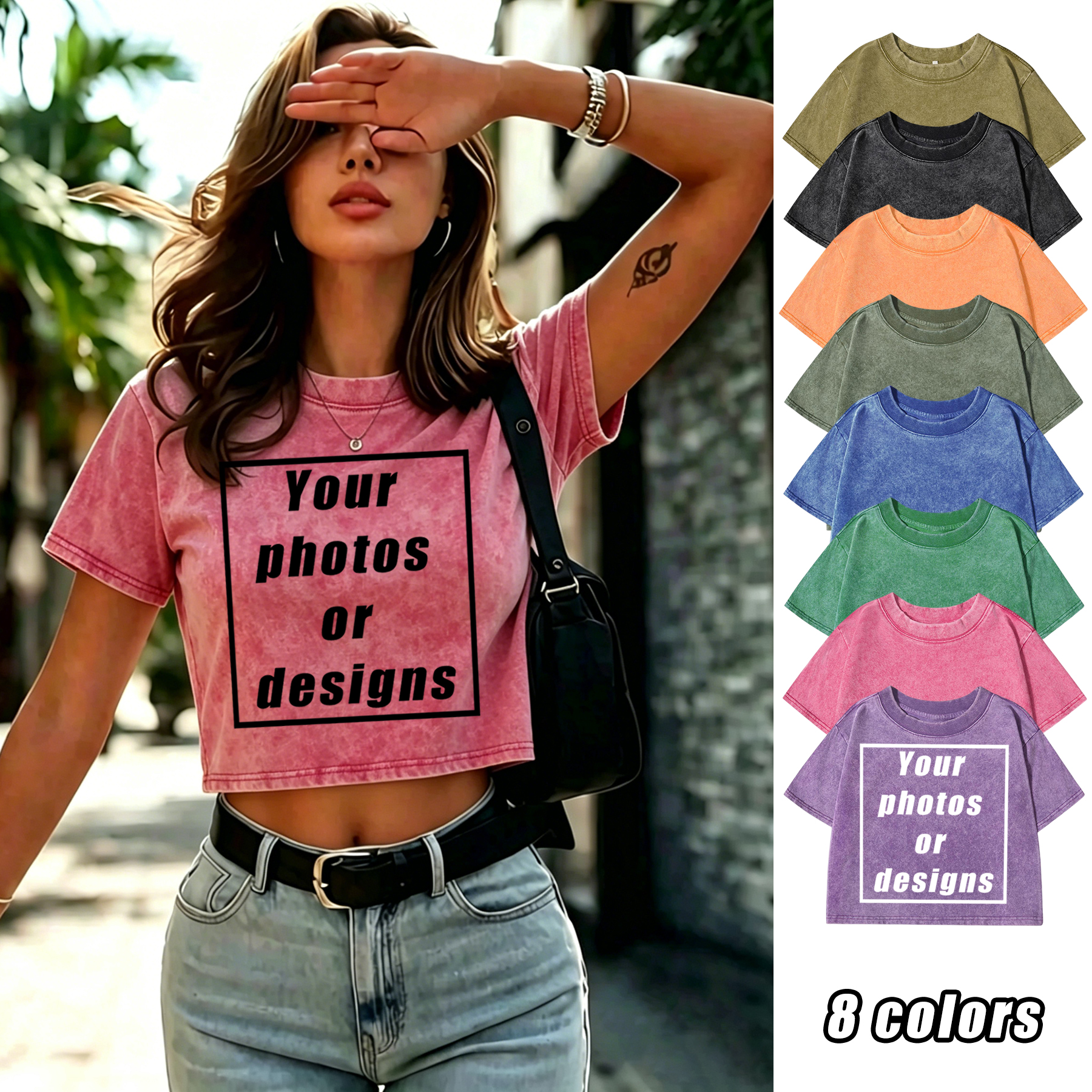 Summer Clothing Juniors - Custom Graphic Logo Retro T Shirts