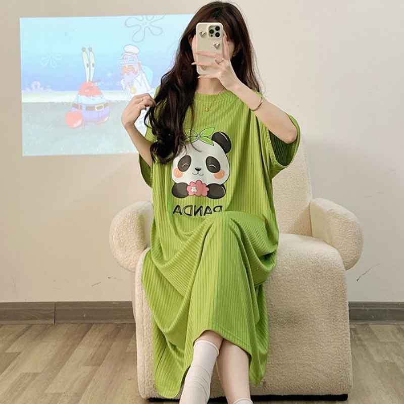 Summer Upf Clothing - Plus Size Cartoon Sweet Pajamas Women