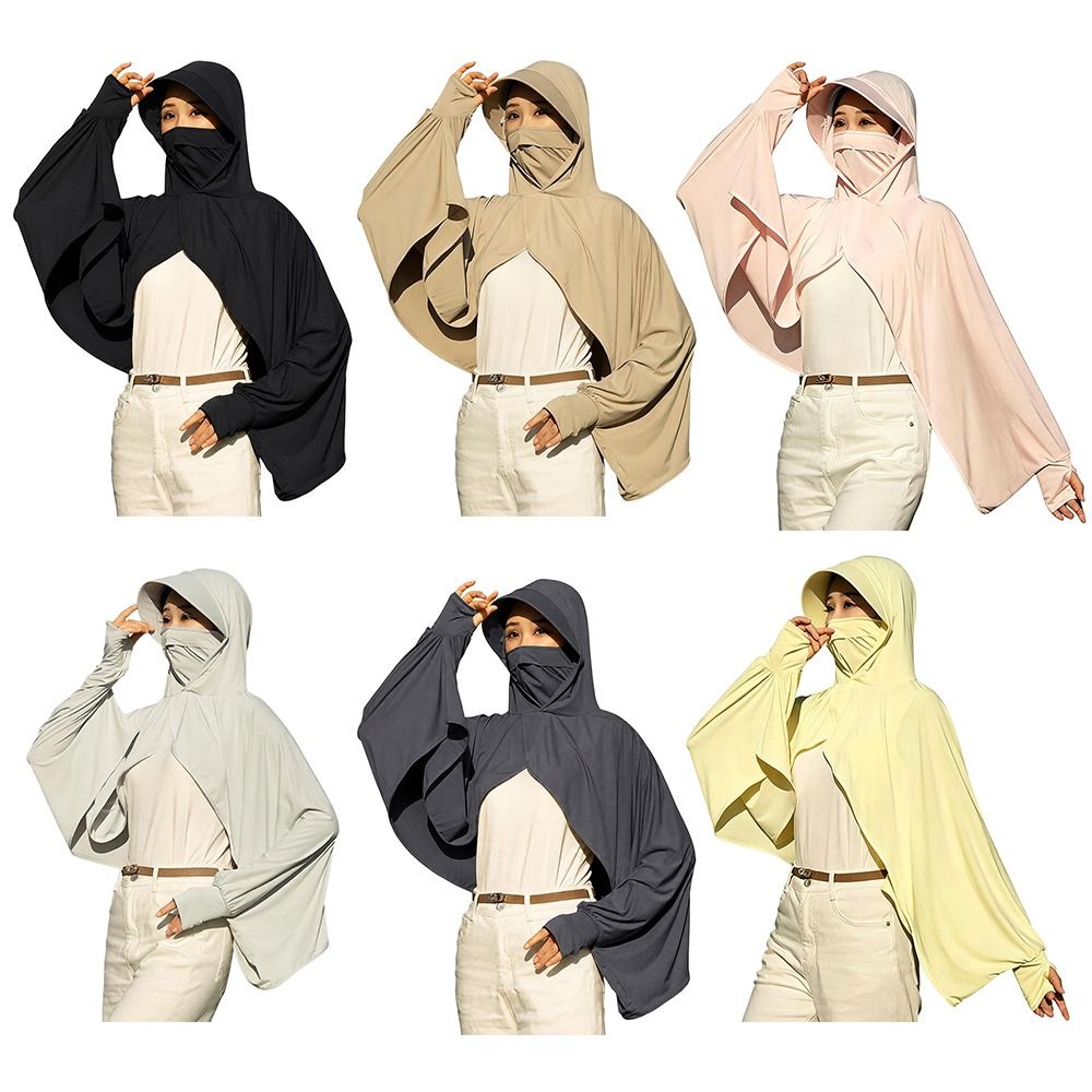 Summer Uv Clothing - Ice Silk Sunscreen Shawl Long Sleeve