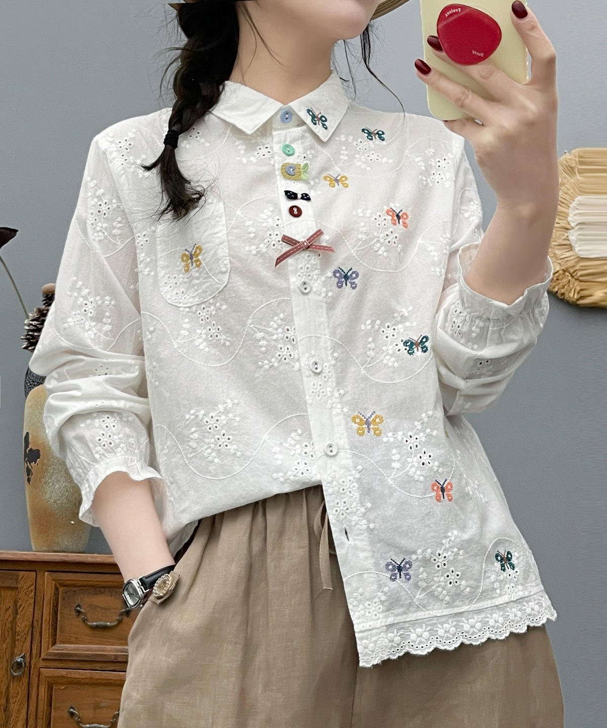 Summer Clothing For Japan - Women's Bohemian Blouse Ethnic Style Retro