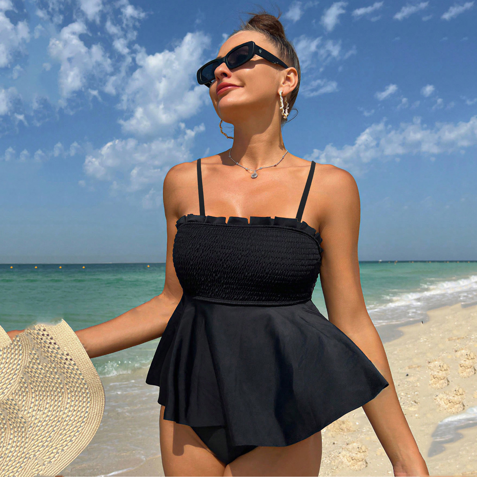 Summer Clothing Europe - Women's Solid 2 Piece Plus Size