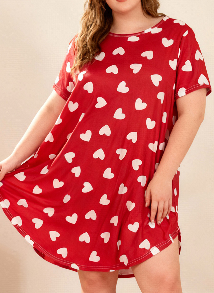 Summer Clothing Women Sale - Plus Size Women's Spring Summer Heart