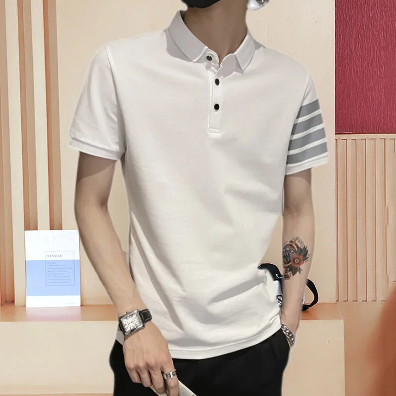 Top Graphic Polo Shirts Stripe - Summer Clothing Cheap review and price
