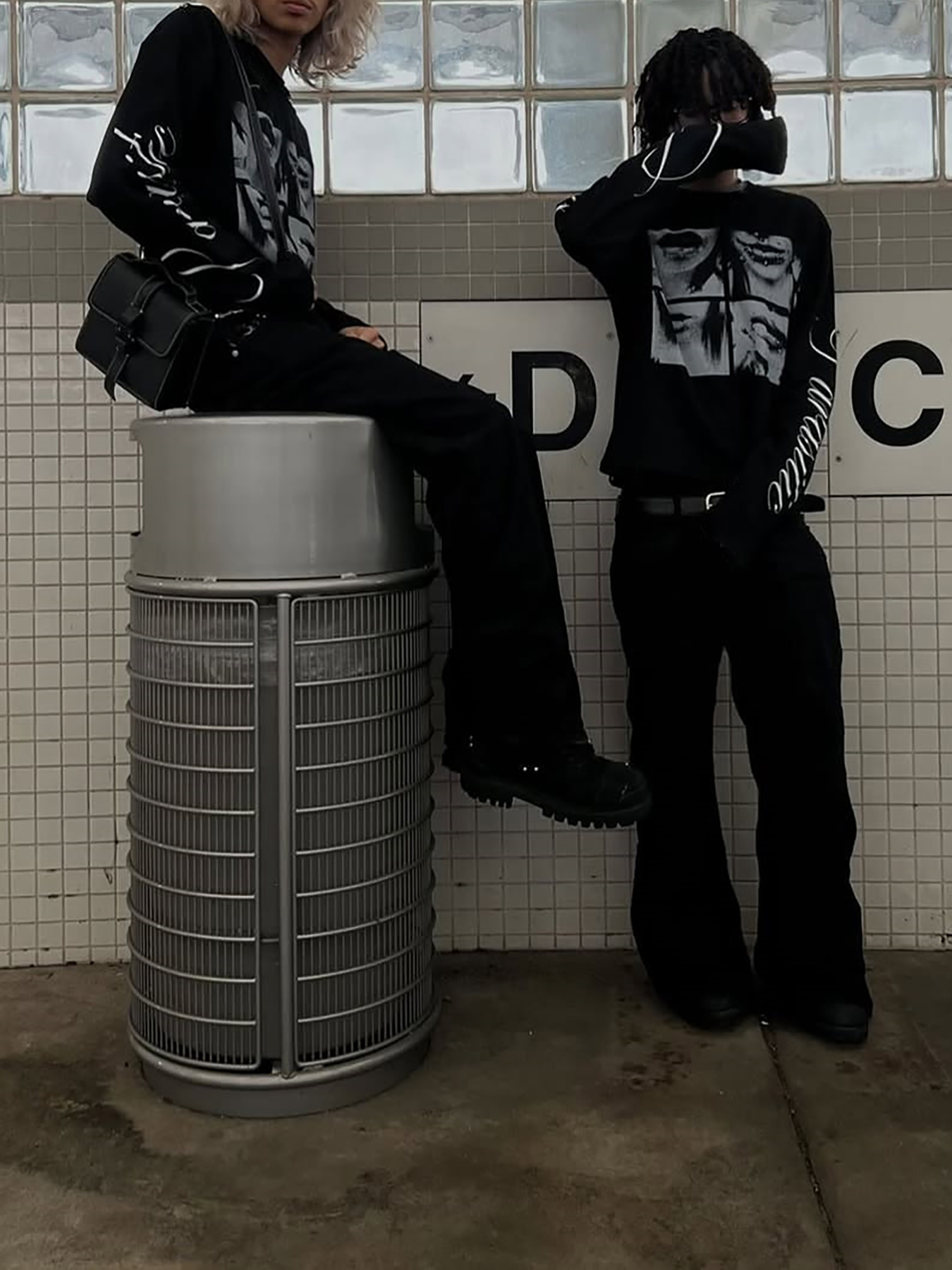 Dark style street punk unisex  - Summer Clothing Trends review and price
