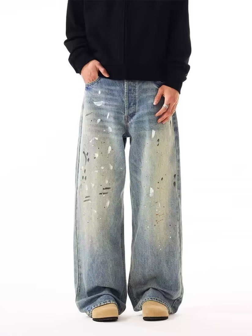 Men Straight Jeans Drip Denim  - Summer Clothing Drip review and price