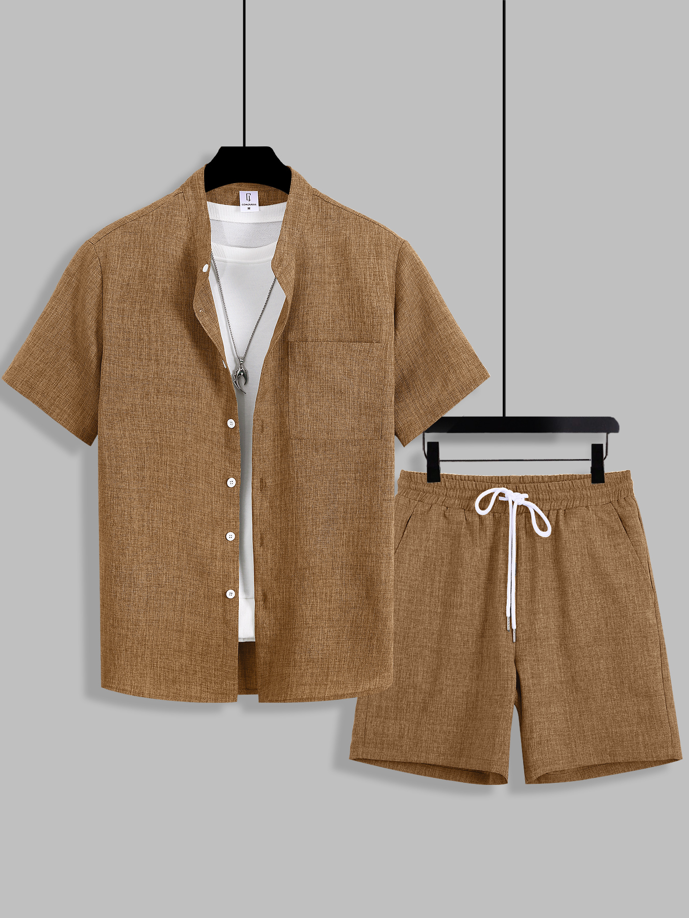 Summer Men's Cotton Linen Text - Summer Clothing Trends review and price