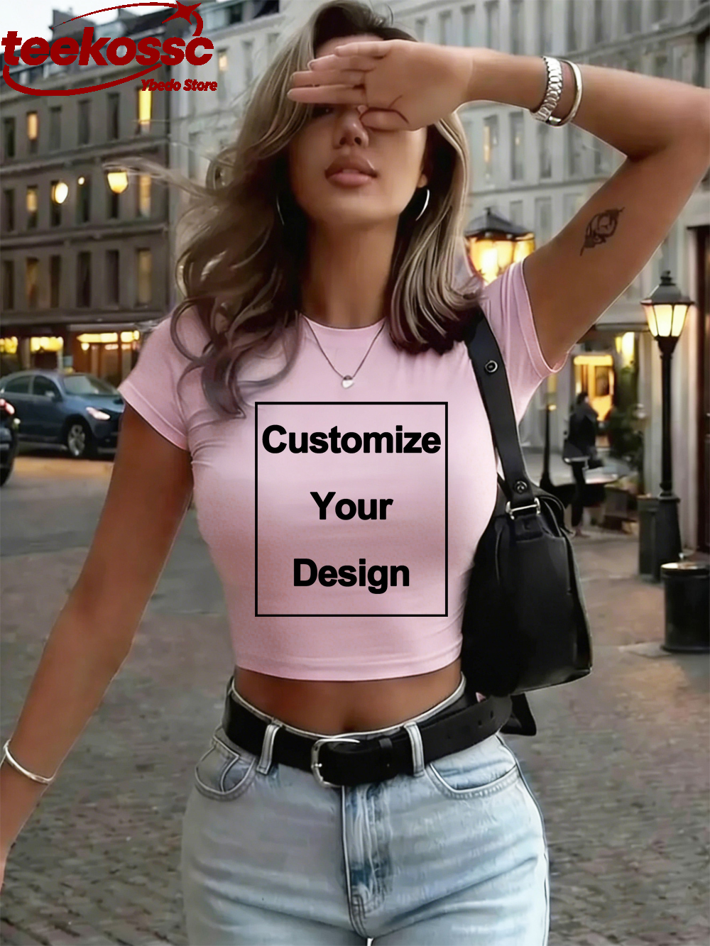 Custom Womens Cotton Crop Tops - Summer Clothing Women Sale review and price