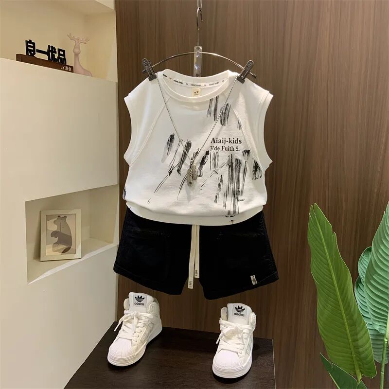 Kids Boys' Tank Top Set Summer - Summer Clothing Drawing For Kids review and price