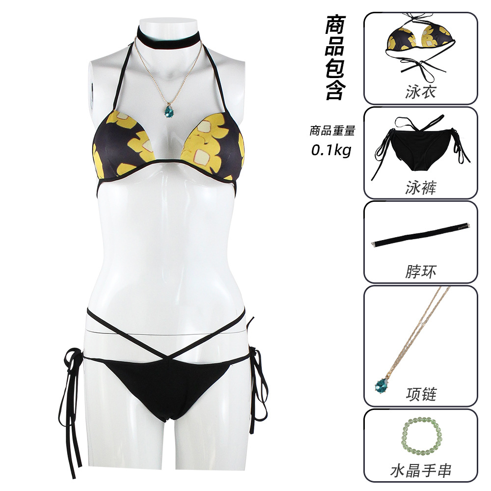 2 Styles Women Anime Style Bik - Halter Neck Top review and price