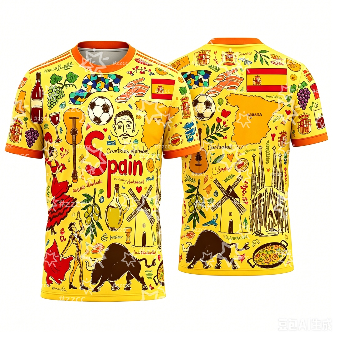 2026 Spanish football jersey S - Summer Clothing In Spanish review and price