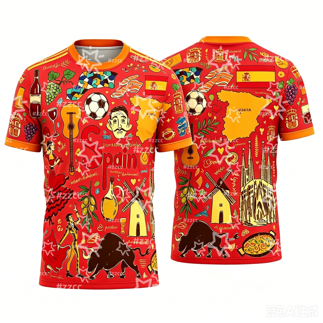 2026 Spanish football jersey S - Summer Clothing In Spanish review and price