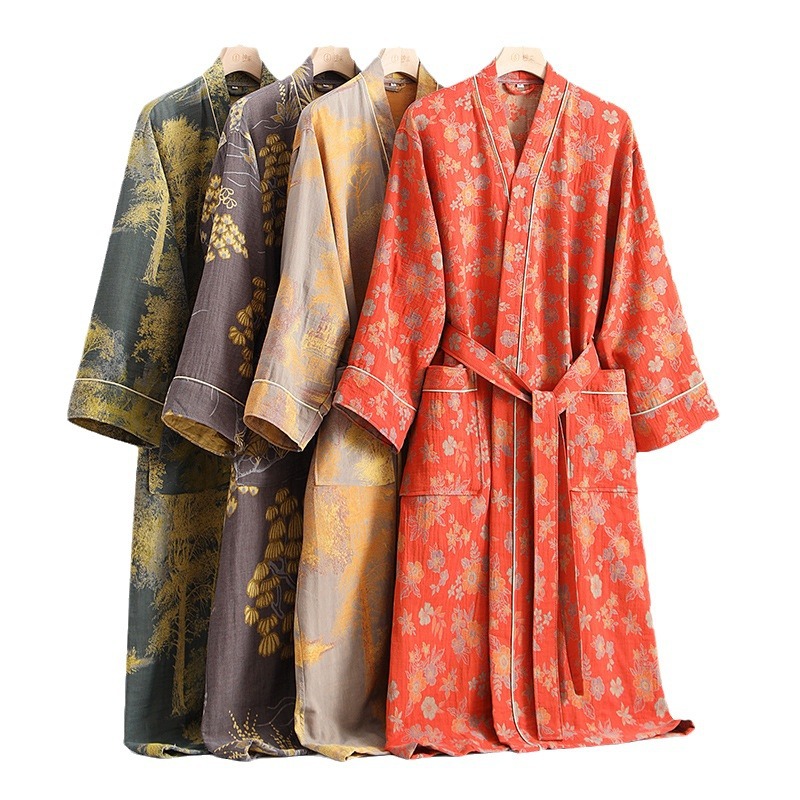Spring Summer Pure Cotton Doub - Summer Gauze Clothing review and price