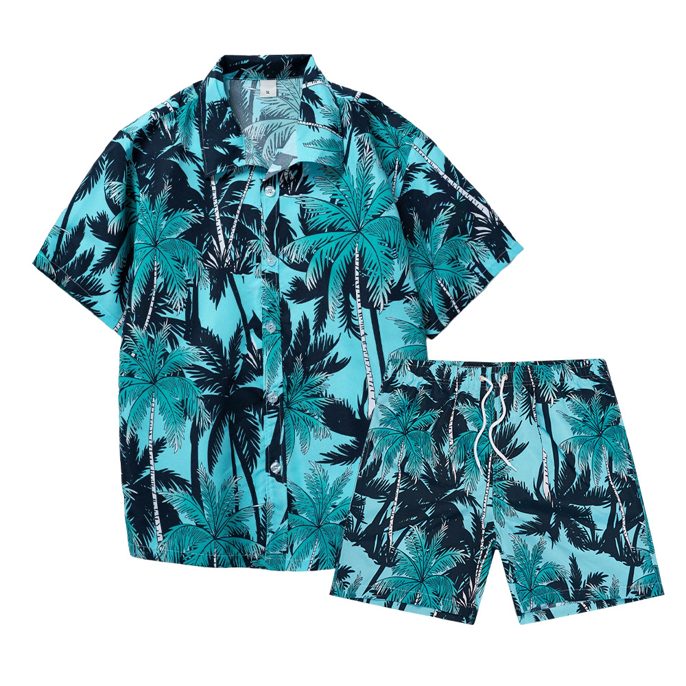 Hawaiian Coconut Tree 3D Print - Summer Clothing Men Fashion review and price