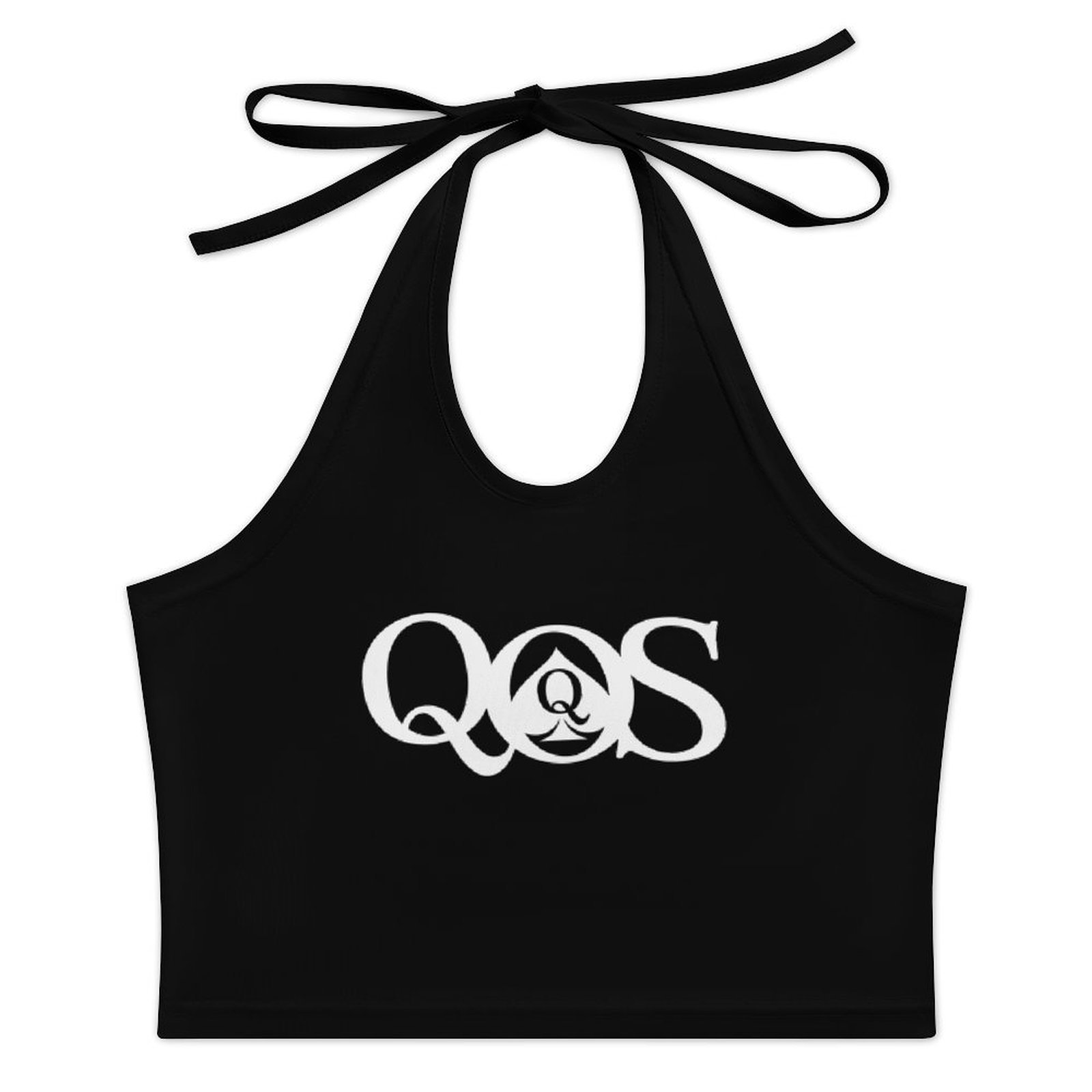 Women's QOS Print Tie Halter T - Halter Neck Top review and price
