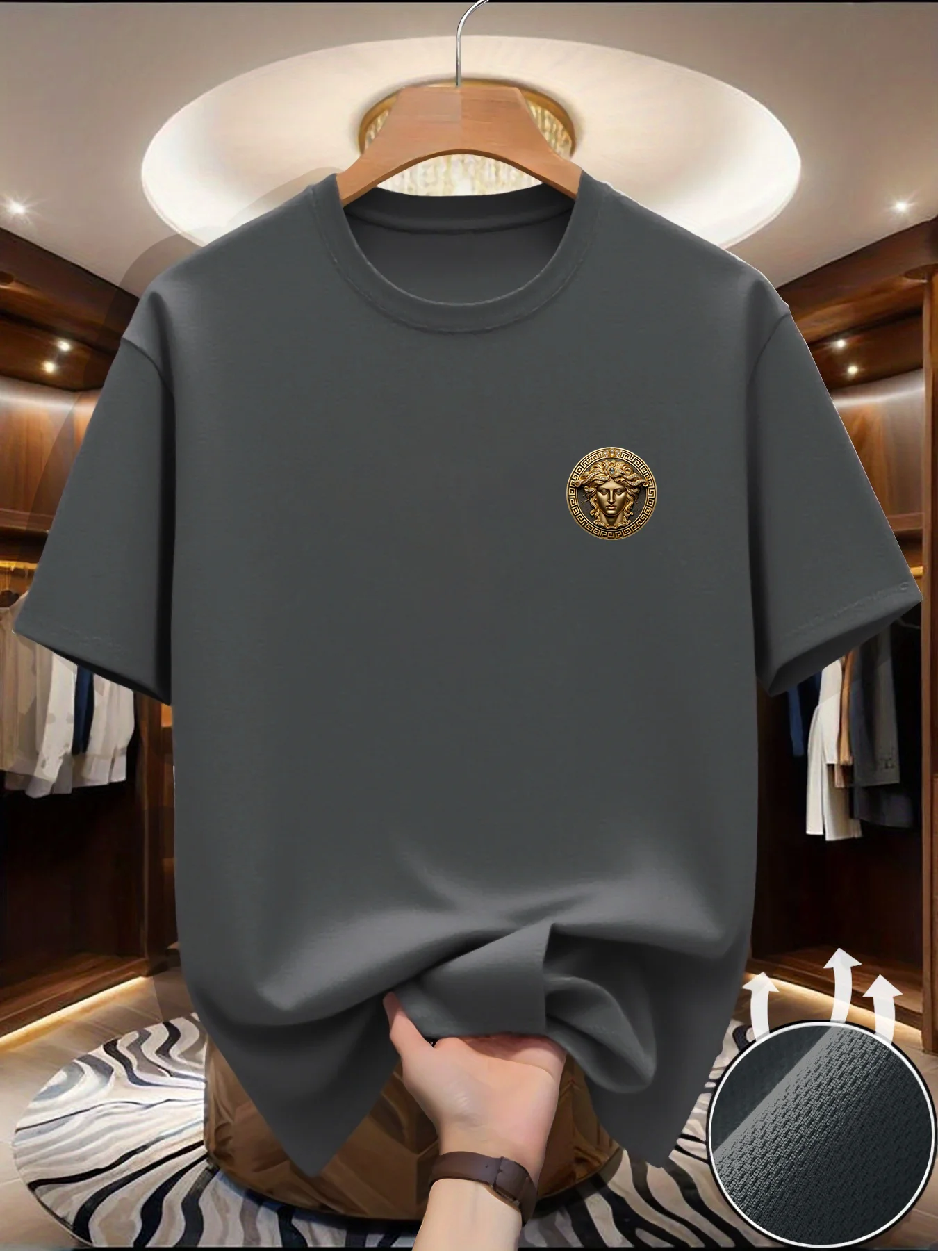 Men's Jewelry Girl Print T-shi - Summer Clothing Europe review and price
