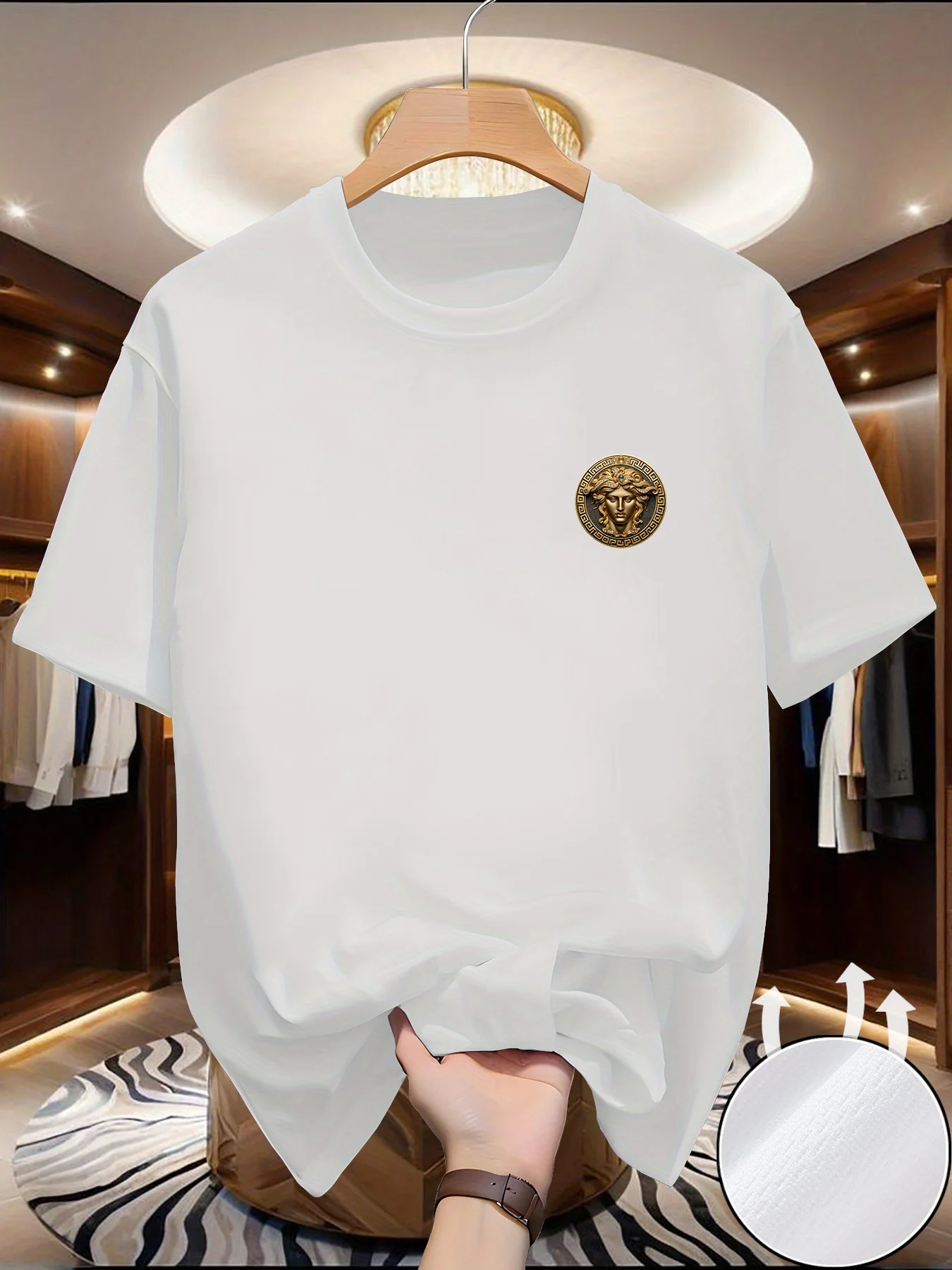 Men's Jewelry Girl Print T-shi - Summer Clothing Europe review and price