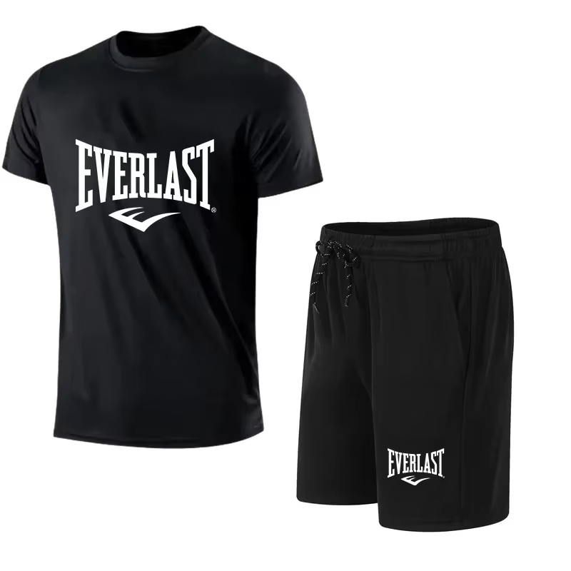 EVERLAST Men's T-shirt + Short - Summer Clothing For Young Men review and price