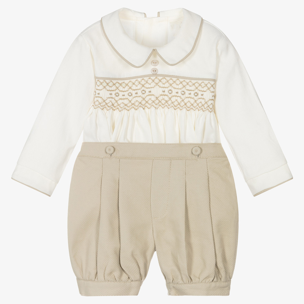 Spanish Baby Boy Hand-Smocked  - Summer Clothing In Spanish review and price