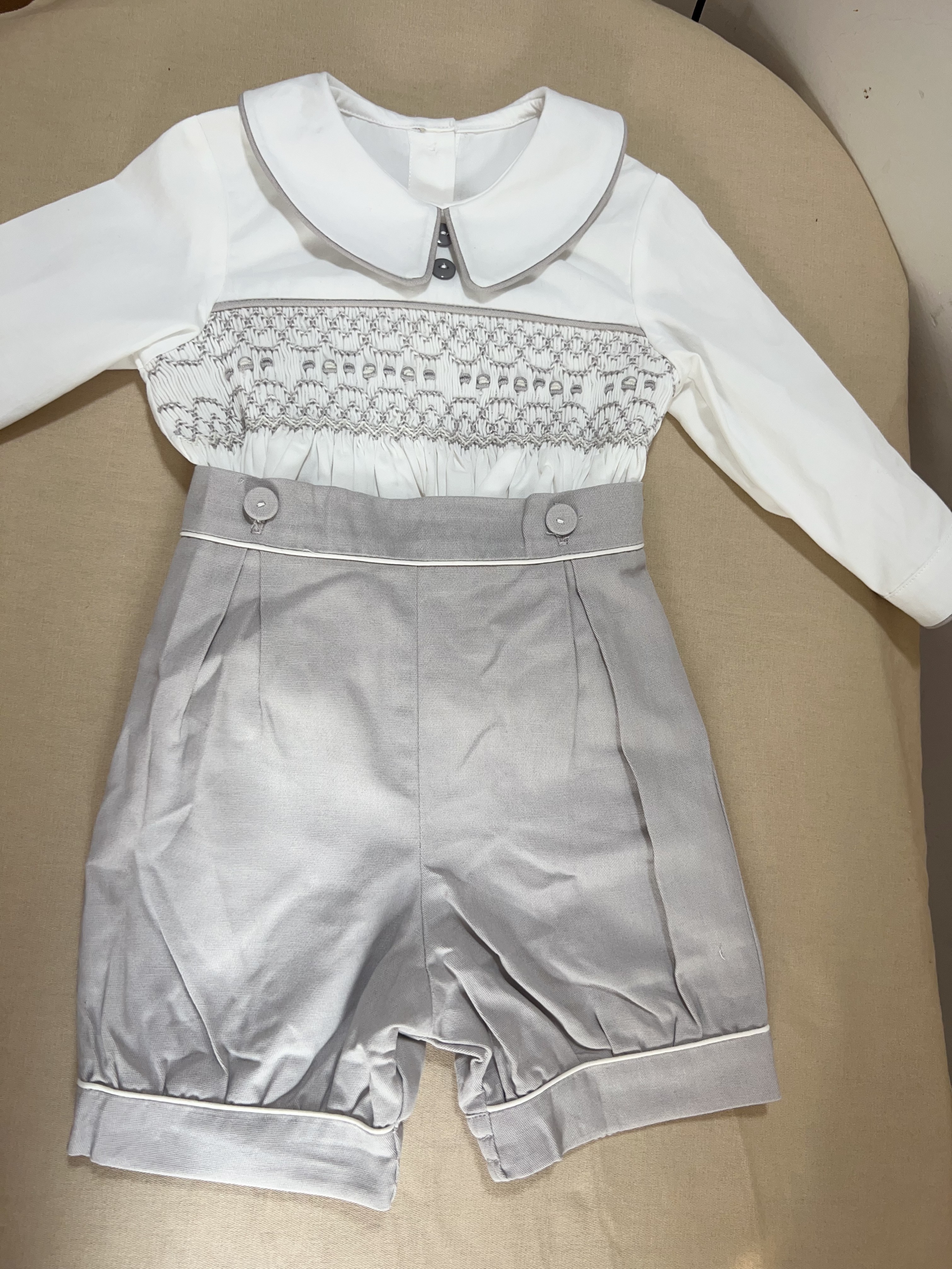 Spanish Baby Boy Hand-Smocked  - Summer Clothing In Spanish review and price