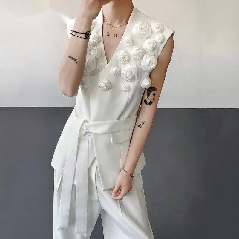 Three-dimensional Rose Sleevel - Summer Rose Clothing review and price