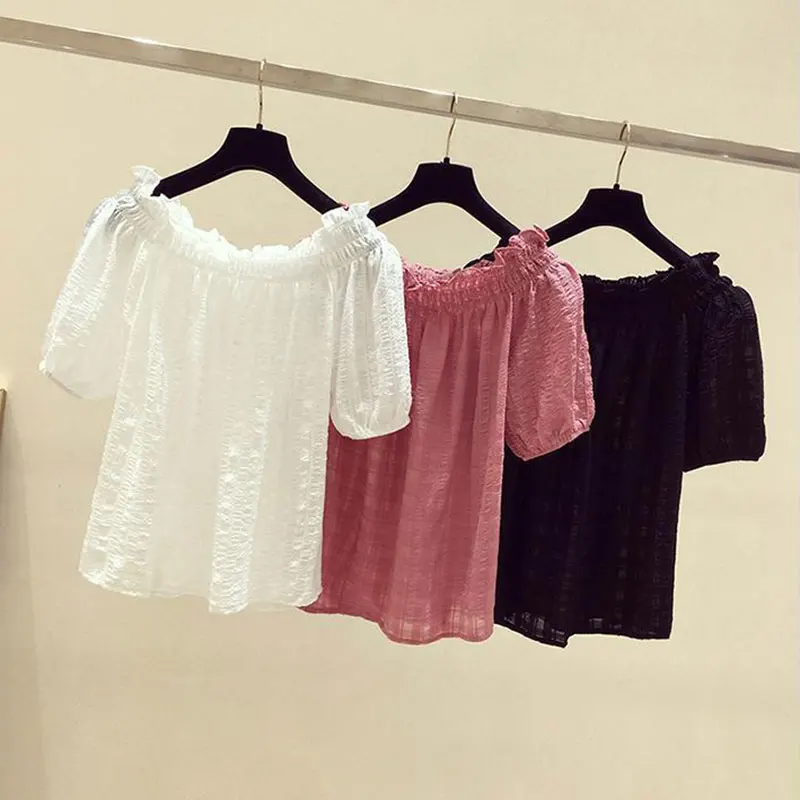 Rose Red casual slash neck puf - Summer Rose Clothing review and price
