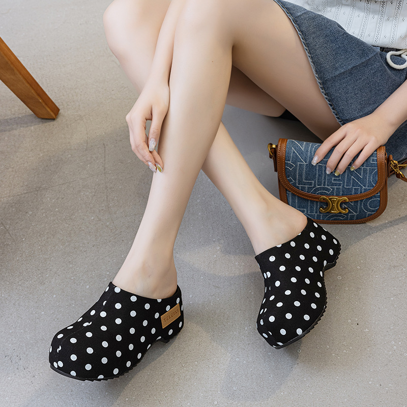 7cm Summer Black and White Pol - Summer Clothing Korea review and price