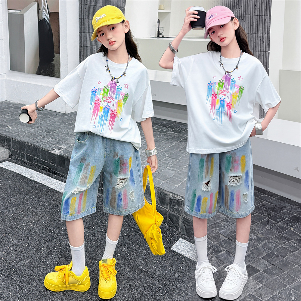 Children Fashion Summer Set fo - Summer Clothing Drawing For Kids review and price