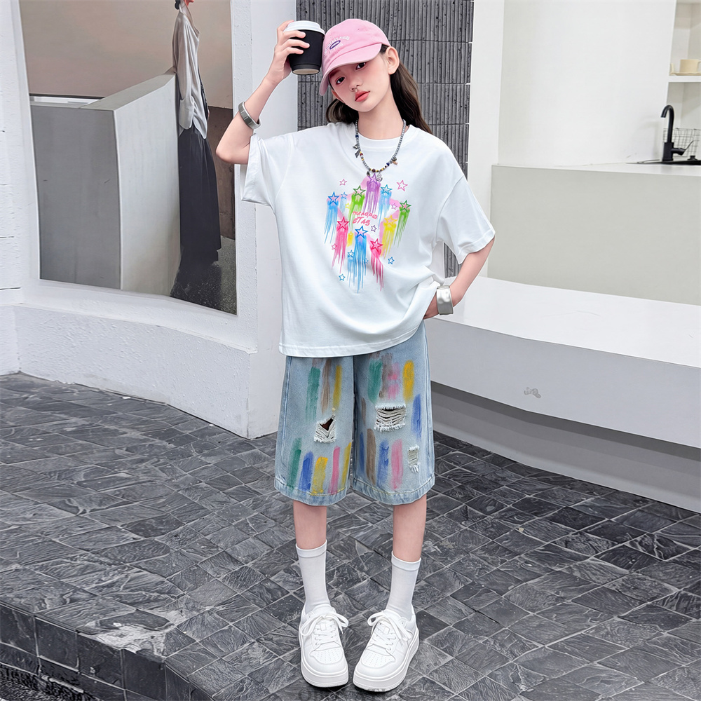 Children Fashion Summer Set fo - Summer Clothing Drawing For Kids review and price