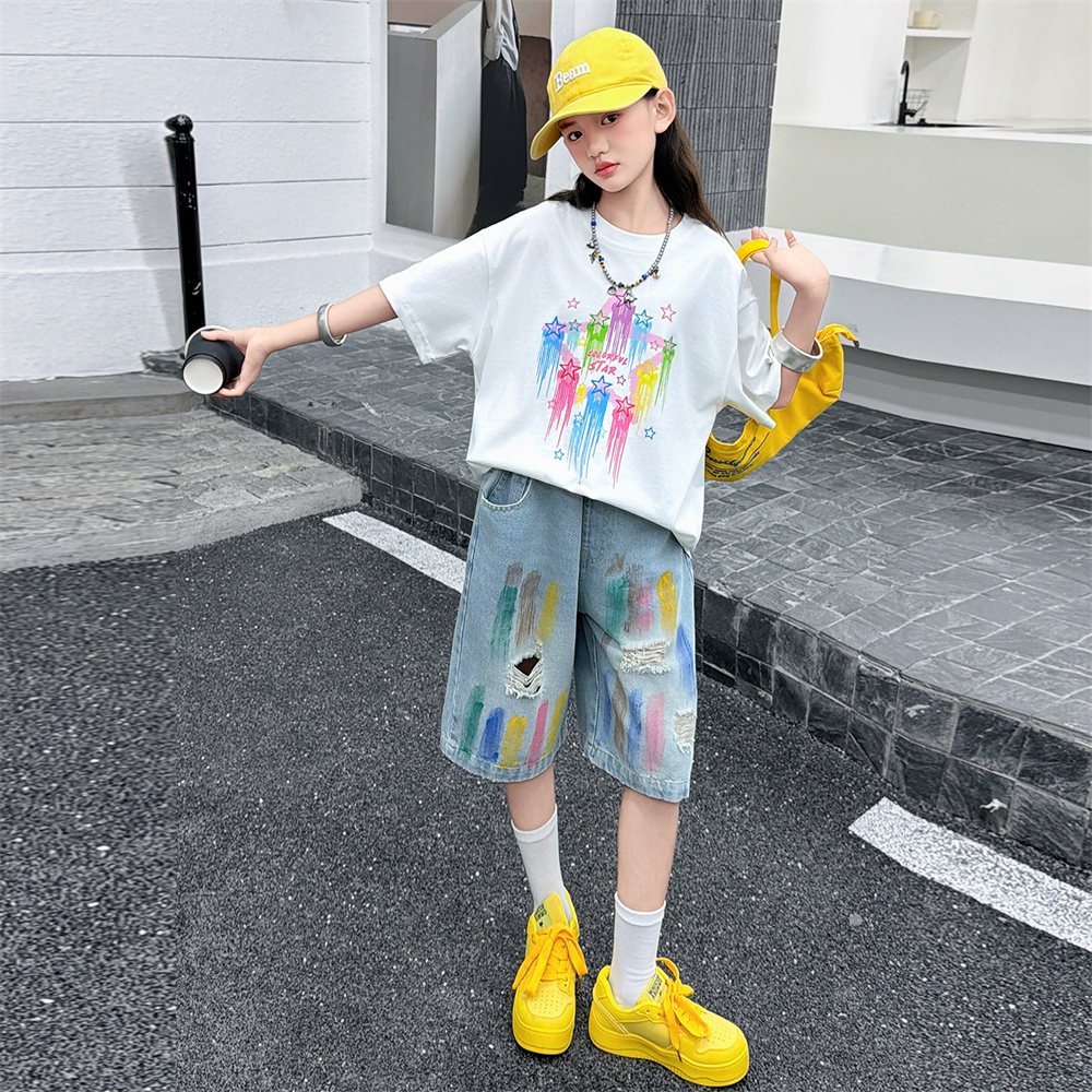 Children Fashion Summer Set fo - Summer Clothing Drawing For Kids review and price