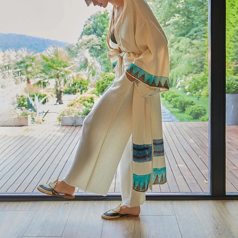 Muslin 100% Cotton Gauze Pants - Summer Gauze Clothing review and price
