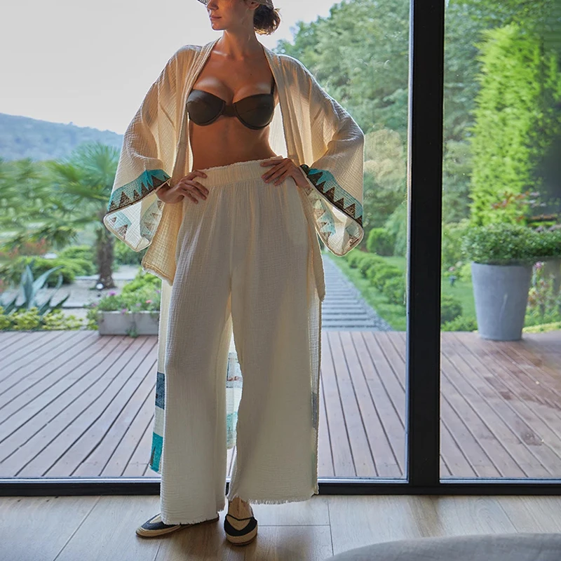 Muslin 100% Cotton Gauze Pants - Summer Gauze Clothing review and price