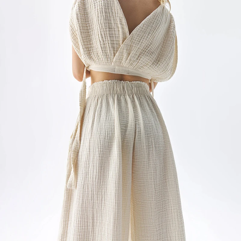 Muslin 100% Cotton Gauze Pants - Summer Gauze Clothing review and price