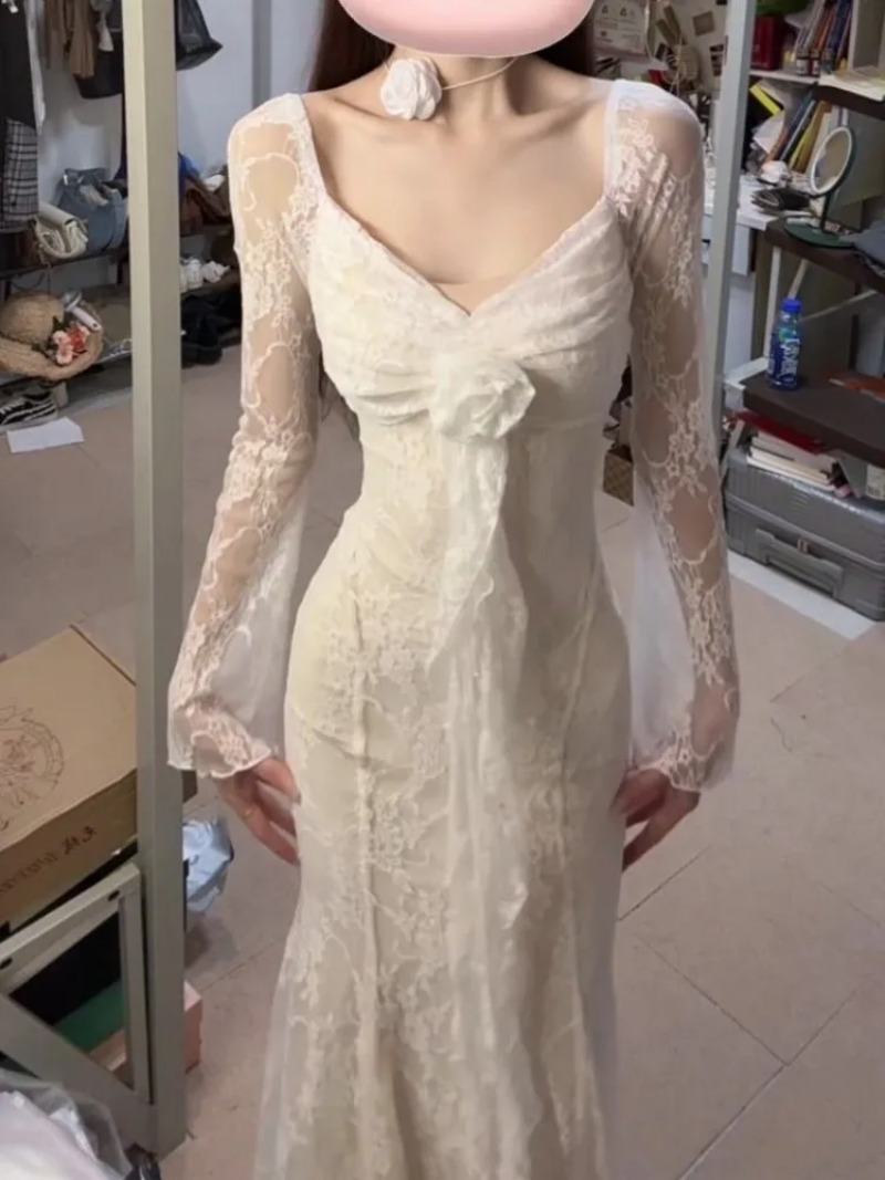 2025 New Summer Rose Ribbon V- - Summer Rose Clothing review and price