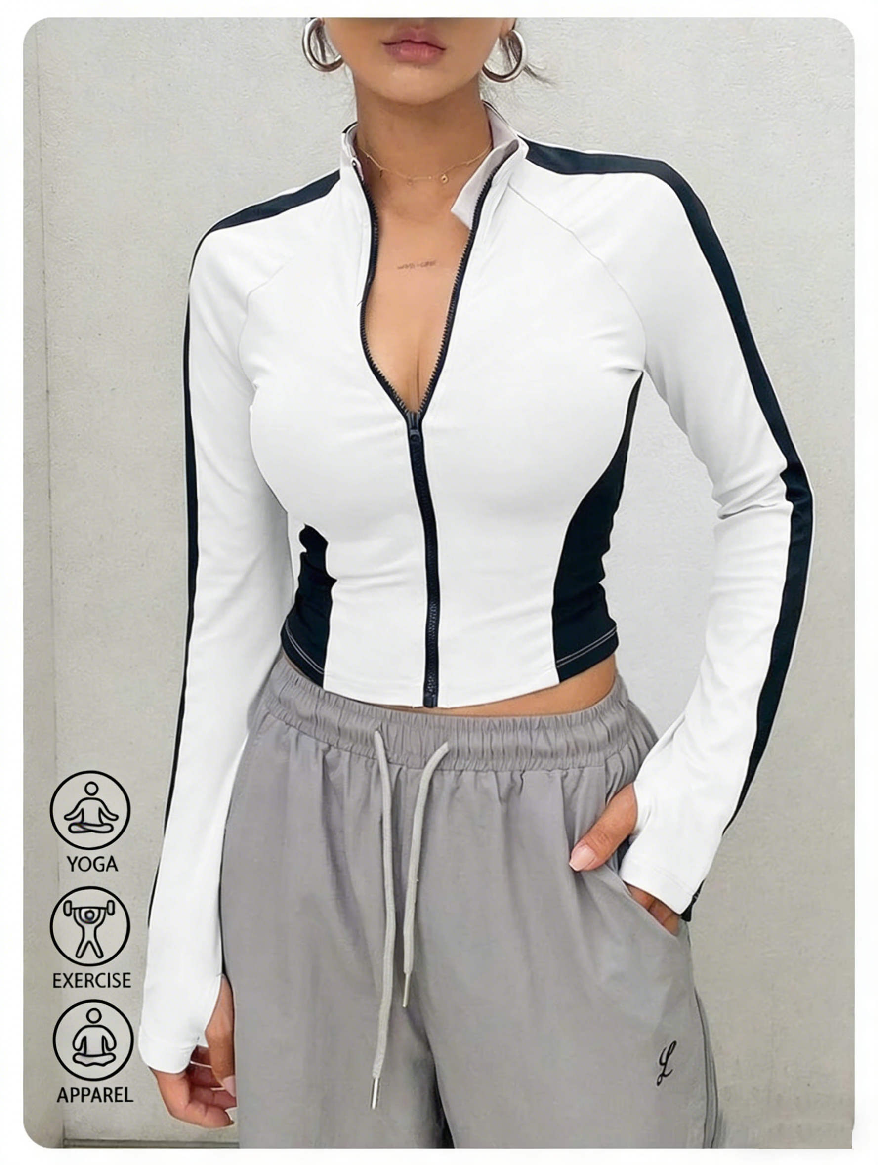Yoga Clothes Stand Up Collar J - Summer Clothing Women review and price