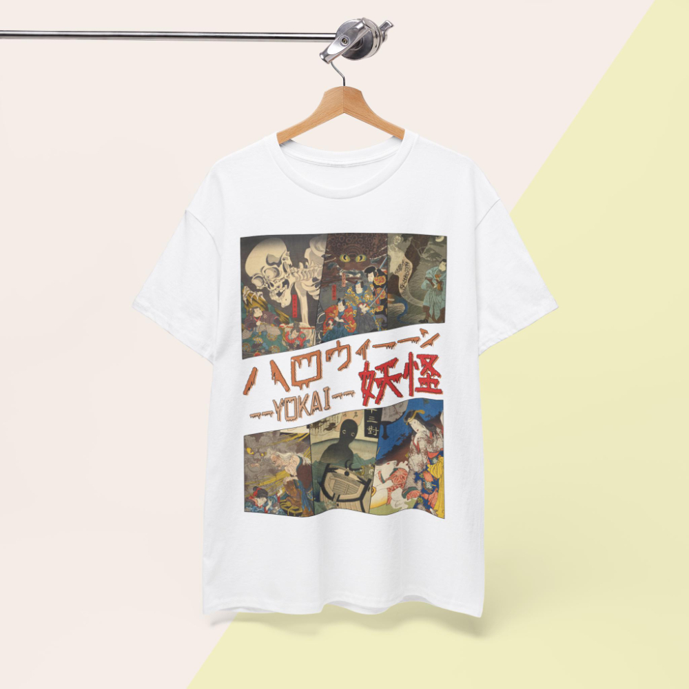 Vintage Yokai T-Shirt Utagawa  - Summer Goth Clothing review and price