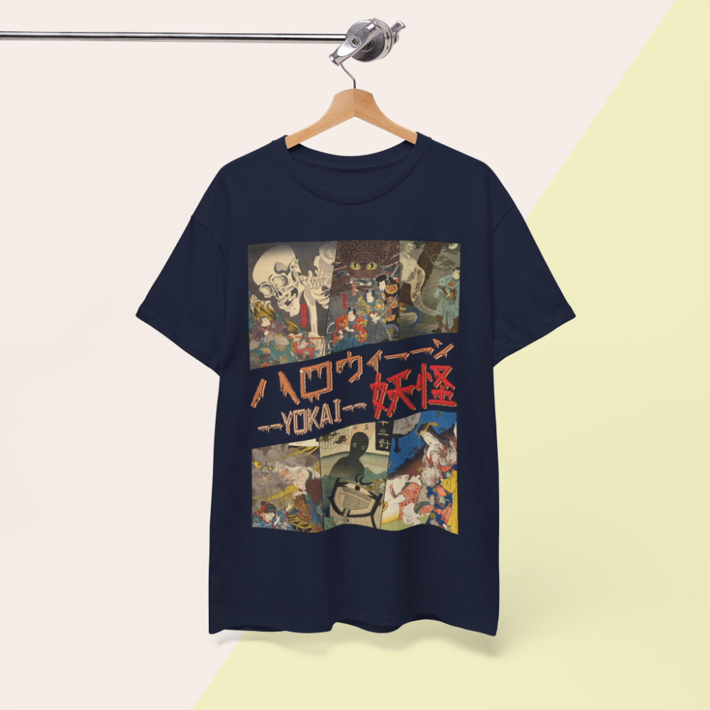 Vintage Yokai T-Shirt Utagawa  - Summer Goth Clothing review and price