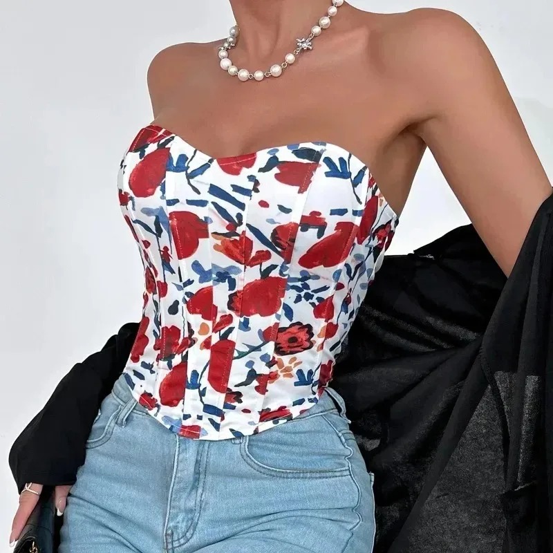 Summer Y2K Red Rose Sleeveless - Summer Rose Clothing review and price
