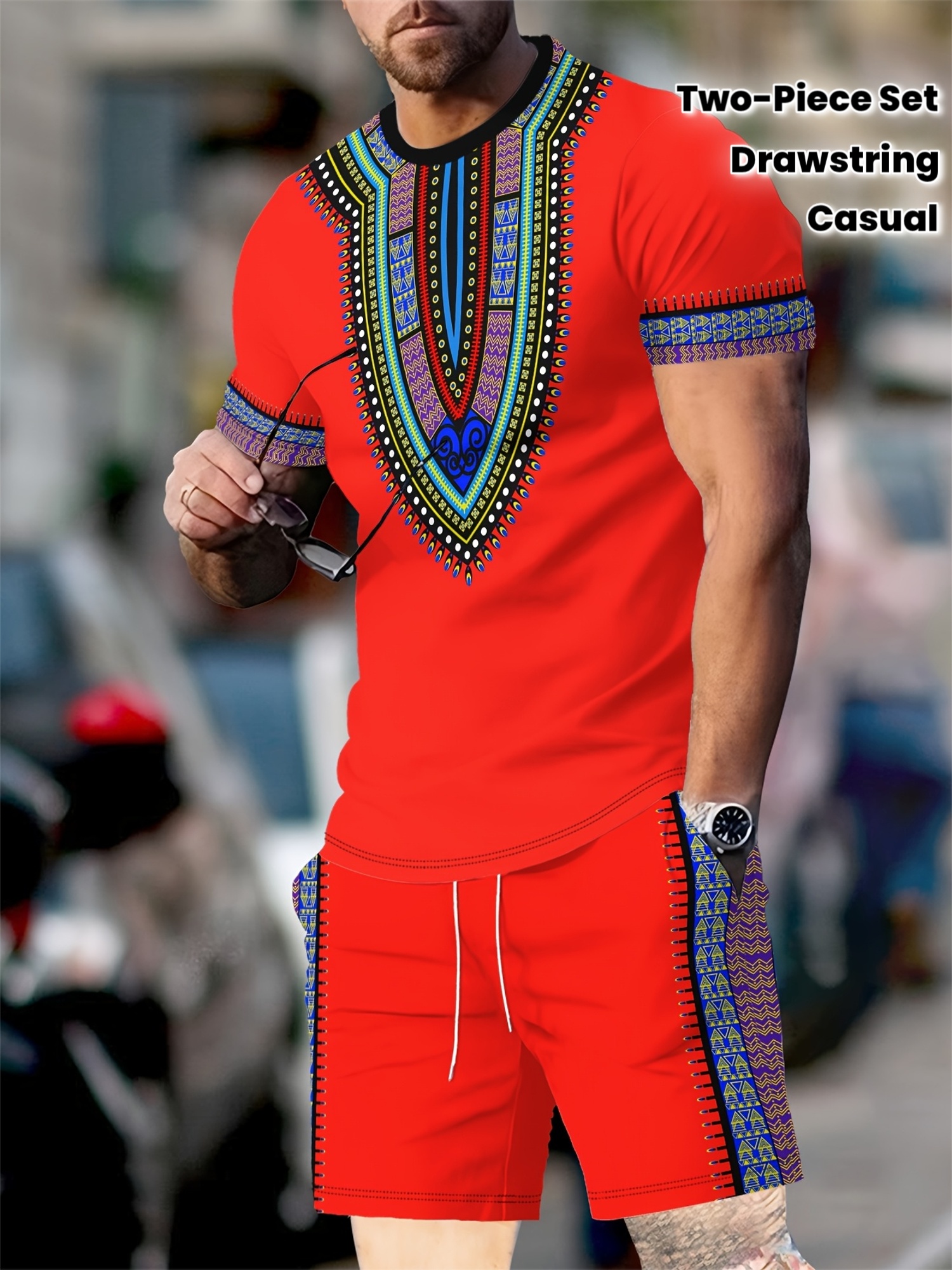 New Men's Suits African Dashik - Summer Clothing Men Fashion review and price