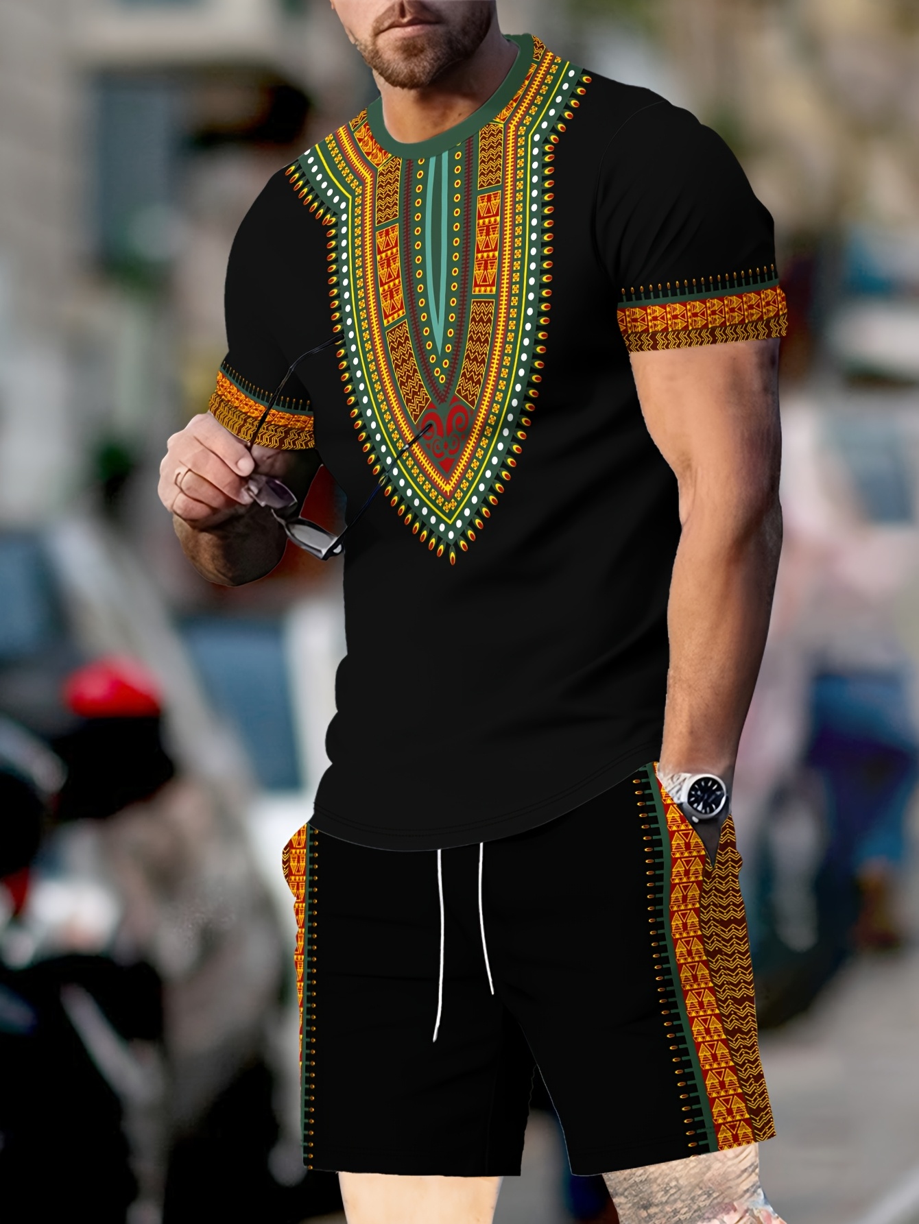 New Men's Suits African Dashik - Summer Clothing Men Fashion review and price