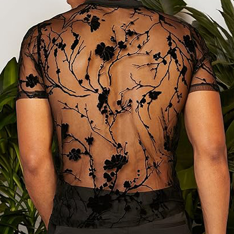 Summer Men's Clothing Mesh Lac - Summer Rose Clothing review and price