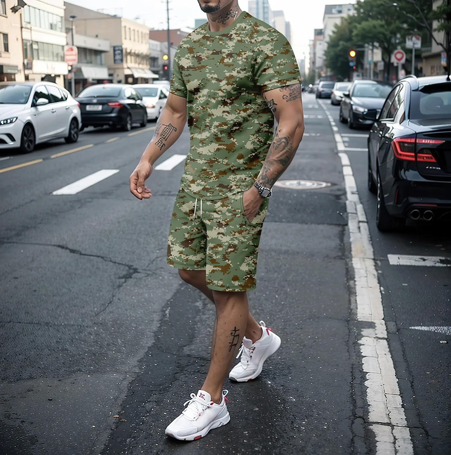 Camouflage Outdoor Tracksuits  - Summer Clothing Women review and price