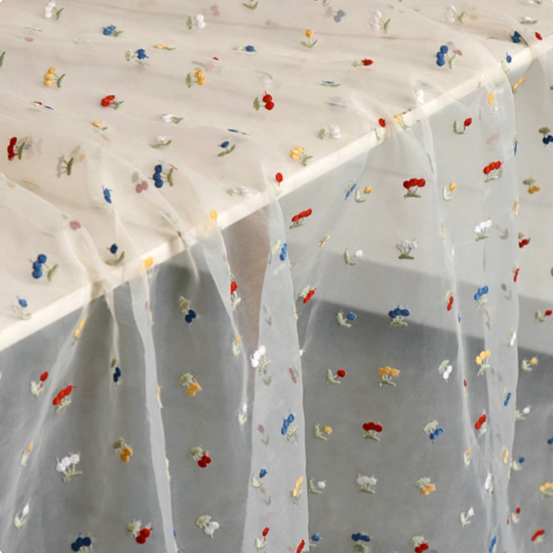 145x50cm White Fruit Embroider - Summer Gauze Clothing review and price
