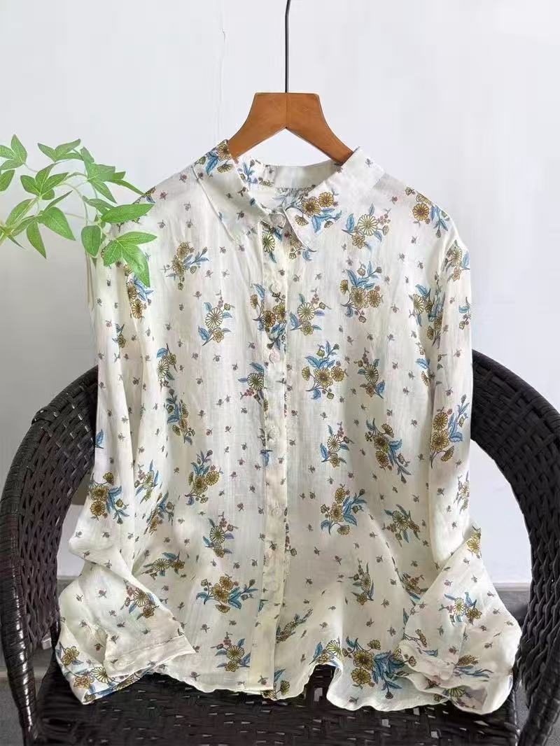 100% Ramie linen shirts and bl - Summer Clothing For Japan review and price