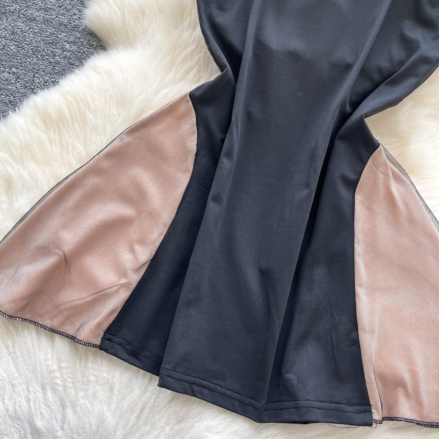 Chic vintage Spliced velour pa - Summer Gauze Clothing review and price