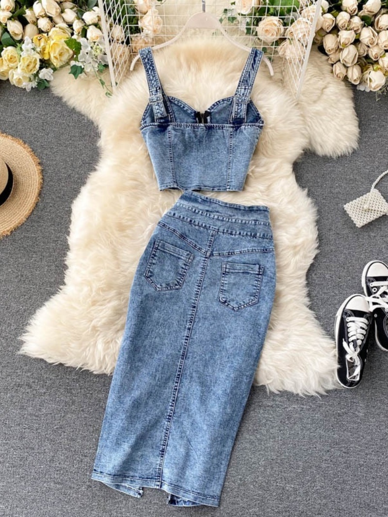 Fashion Denim 2 Piece Sets Wom - Summer Clothing Women Sale review and price