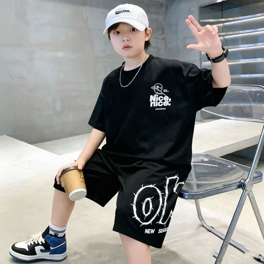 Cotton Summer Hip Hop Boys Clo - Summer Clothing Drawing For Kids review and price