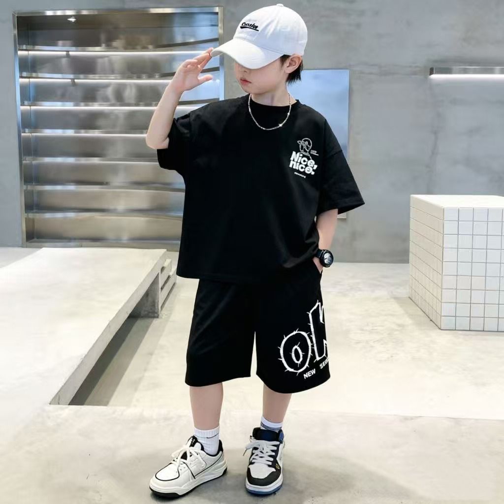 Cotton Summer Hip Hop Boys Clo - Summer Clothing Drawing For Kids review and price